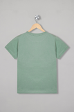 Green Flamingo Fabulousness Short Sleeves Pyjama Set / Nightsuit / Nightwear / Sleepwear / Loungewear For Girls