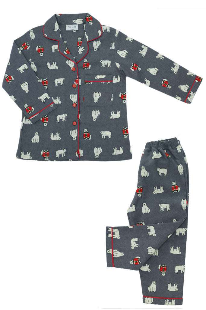 Polar Bear Flannel Pyjama Set