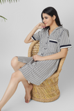 Black Stripey Slumber Nightdress / Nighty / Nightwear / Sleepwear / Loungewear For Women, Ladies