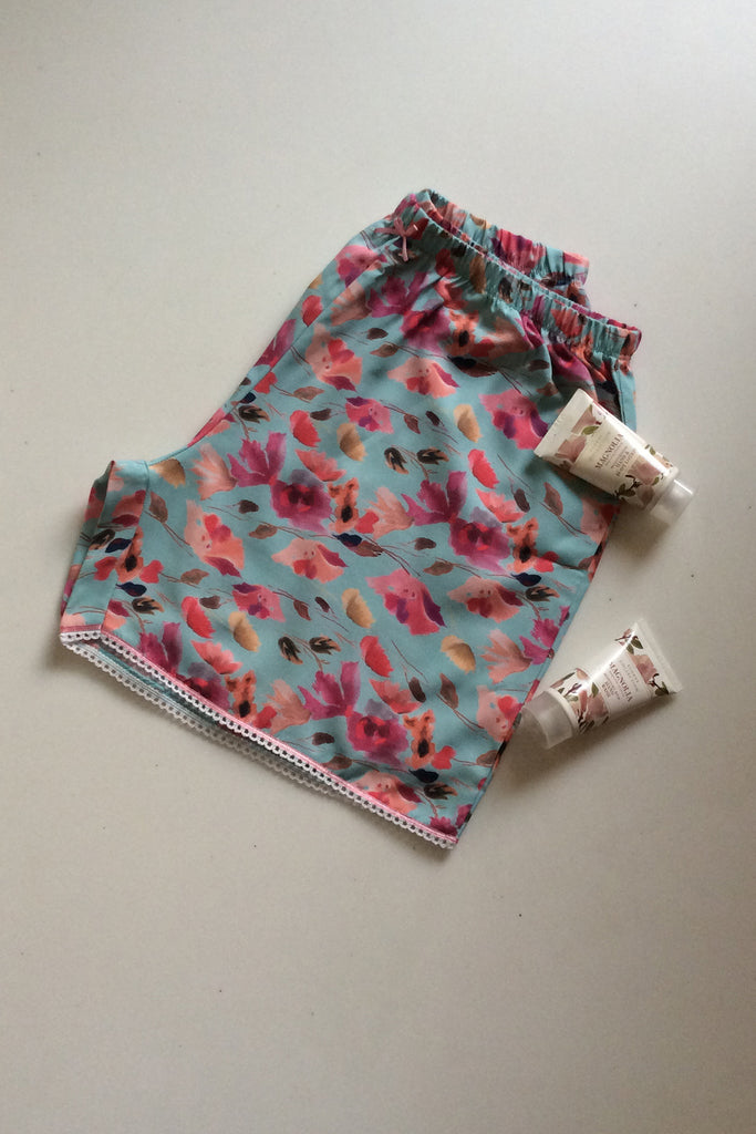 Abstract Floral Shorts