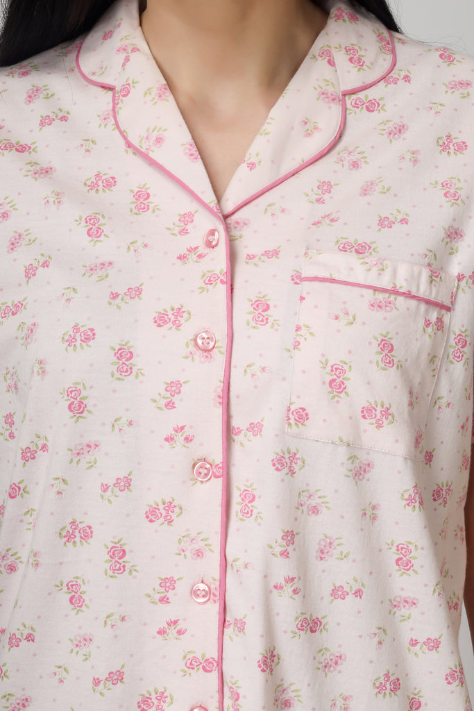 Pink Roses Pyjama Set